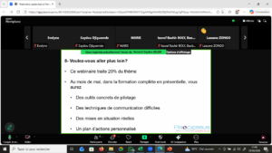 Webinaire sur le leadership et le management en période de crise